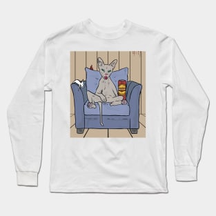 The drunken cat Long Sleeve T-Shirt